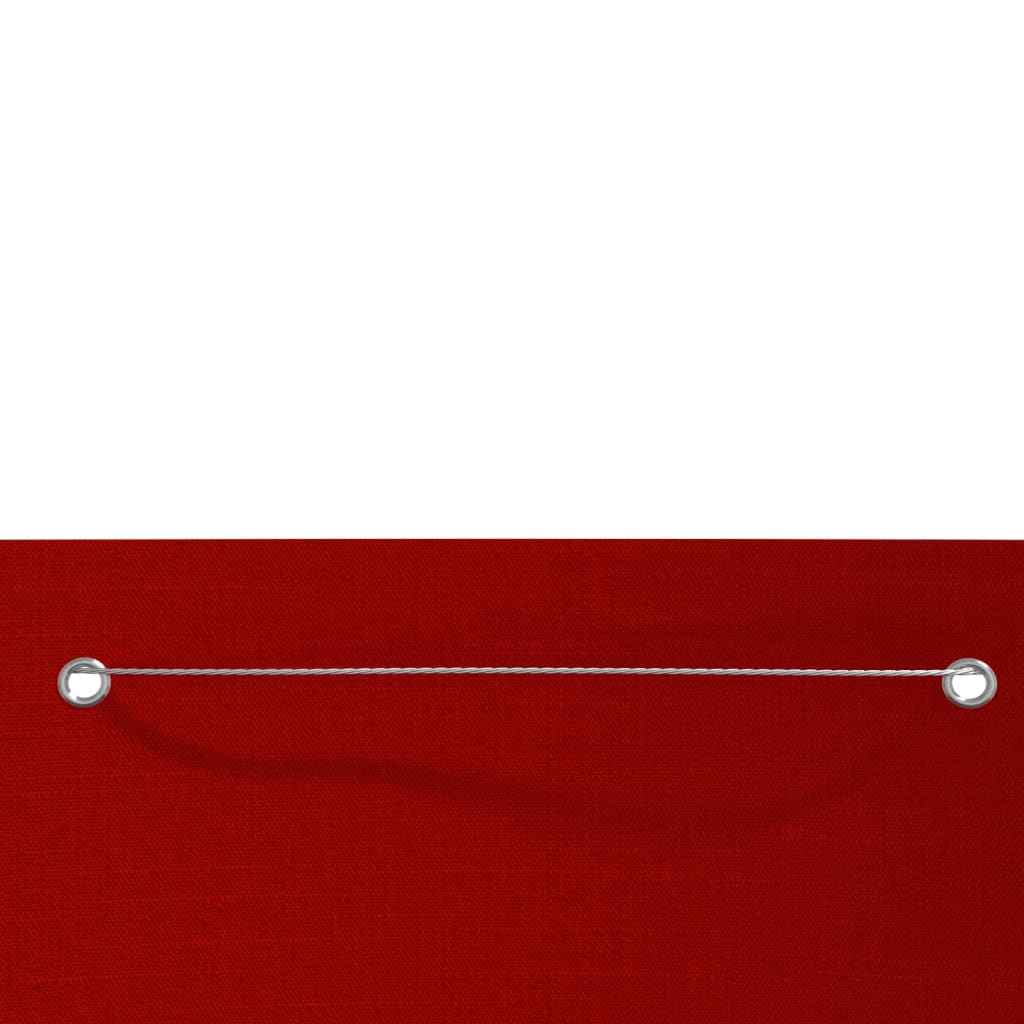 vidaXL Балконски параван, червен, 80x240 см, оксфорд плат