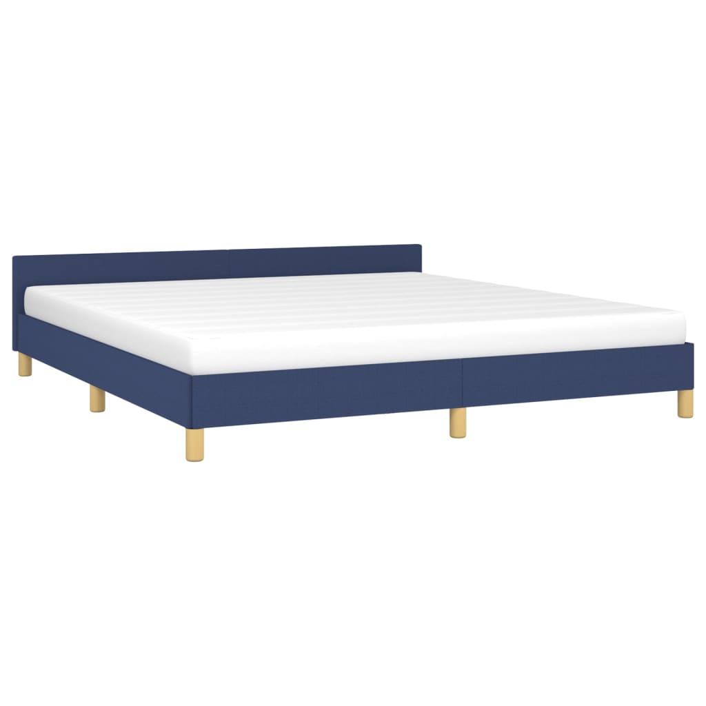 vidaXL Рамка за легло синя 140x200 см, плат