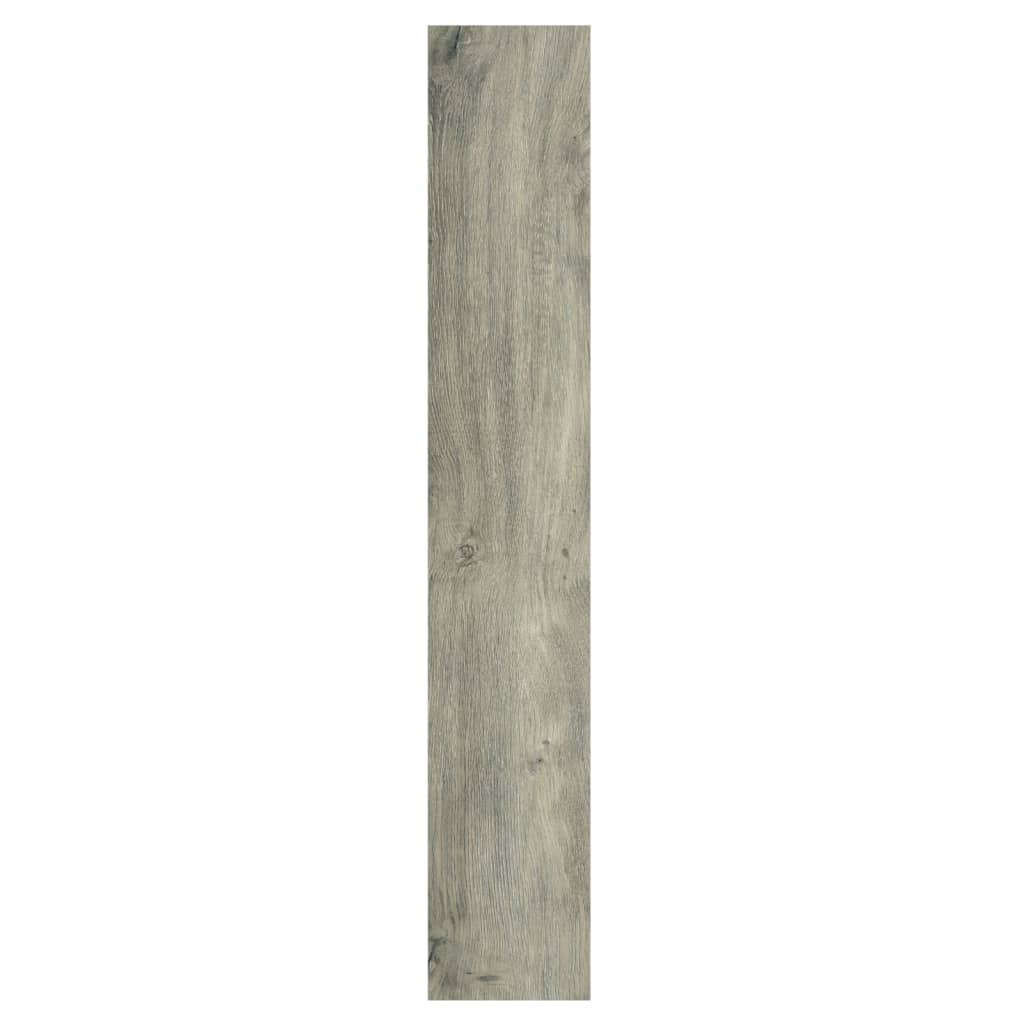 vidaXL Стенни панели, с вид на дърво, сиви, PVC, 2,06 м²