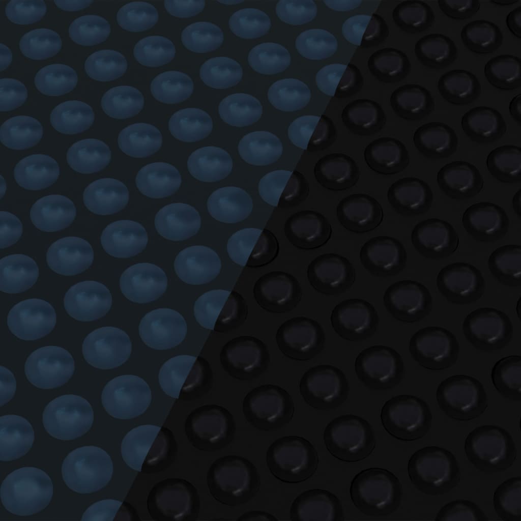 vidaXL Плаващо соларно покривало за басейн PE 732x366 см черно и синьо