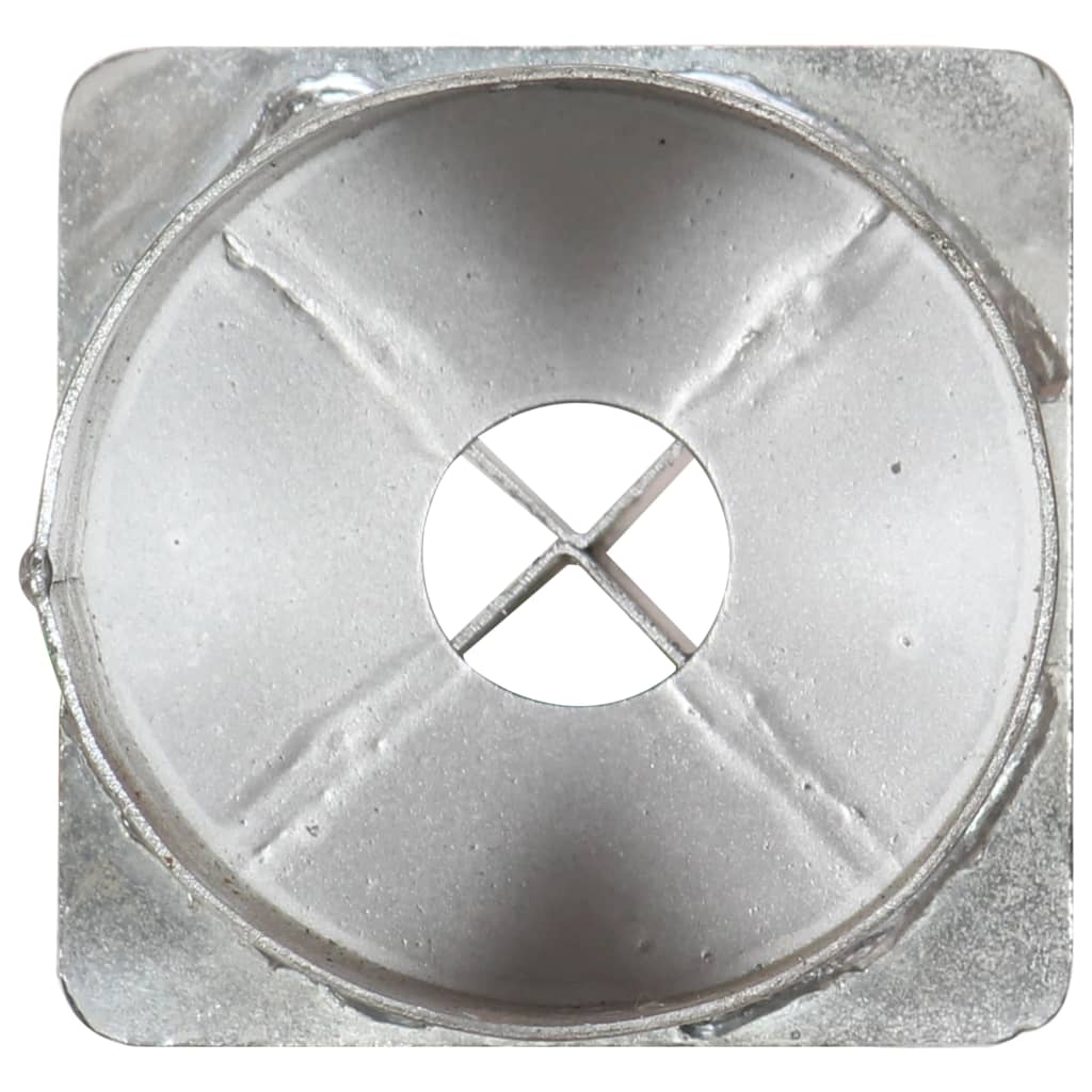 vidaXL Заземителни колове 6 бр сребристи 12x91 см поцинкована стомана