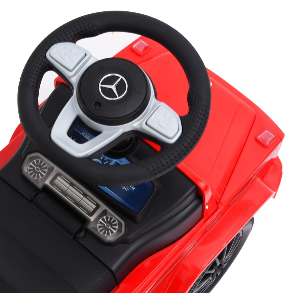 vidaXL Количка за бутане Mercedes Benz G63 червена