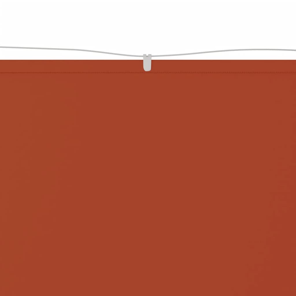 vidaXL Вертикален сенник, теракота, 60x1000 см, оксфорд плат