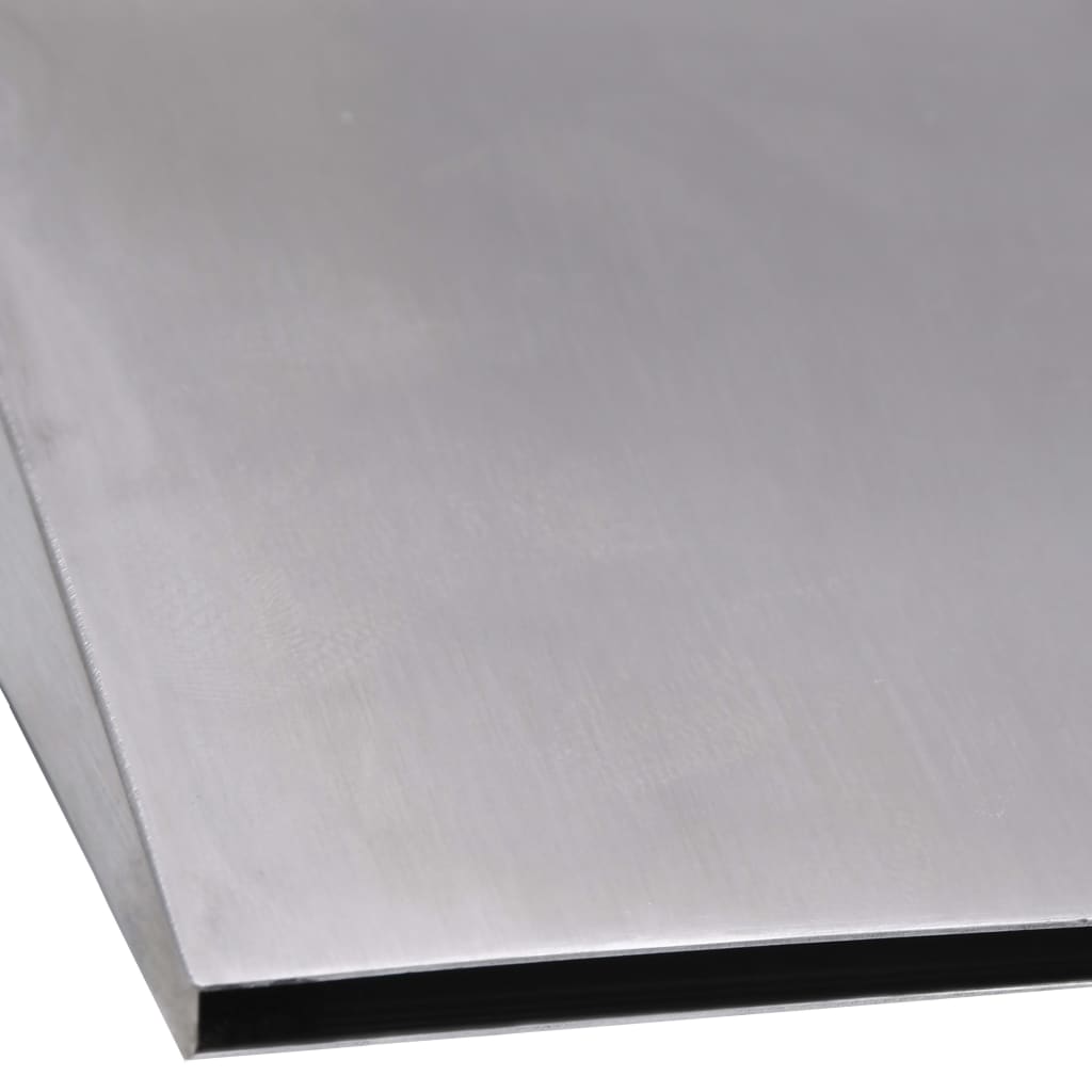 vidaXL Фонтан за басейн, сребрист, 45x26x13 см, неръждаема стомана