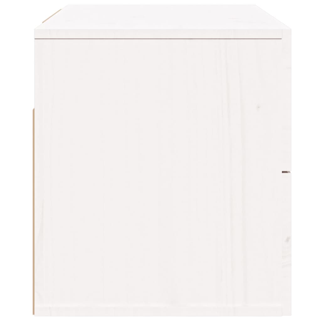 vidaXL Нощни шкафчета за стенен монтаж, 2 бр, бели, 50x36x40 см