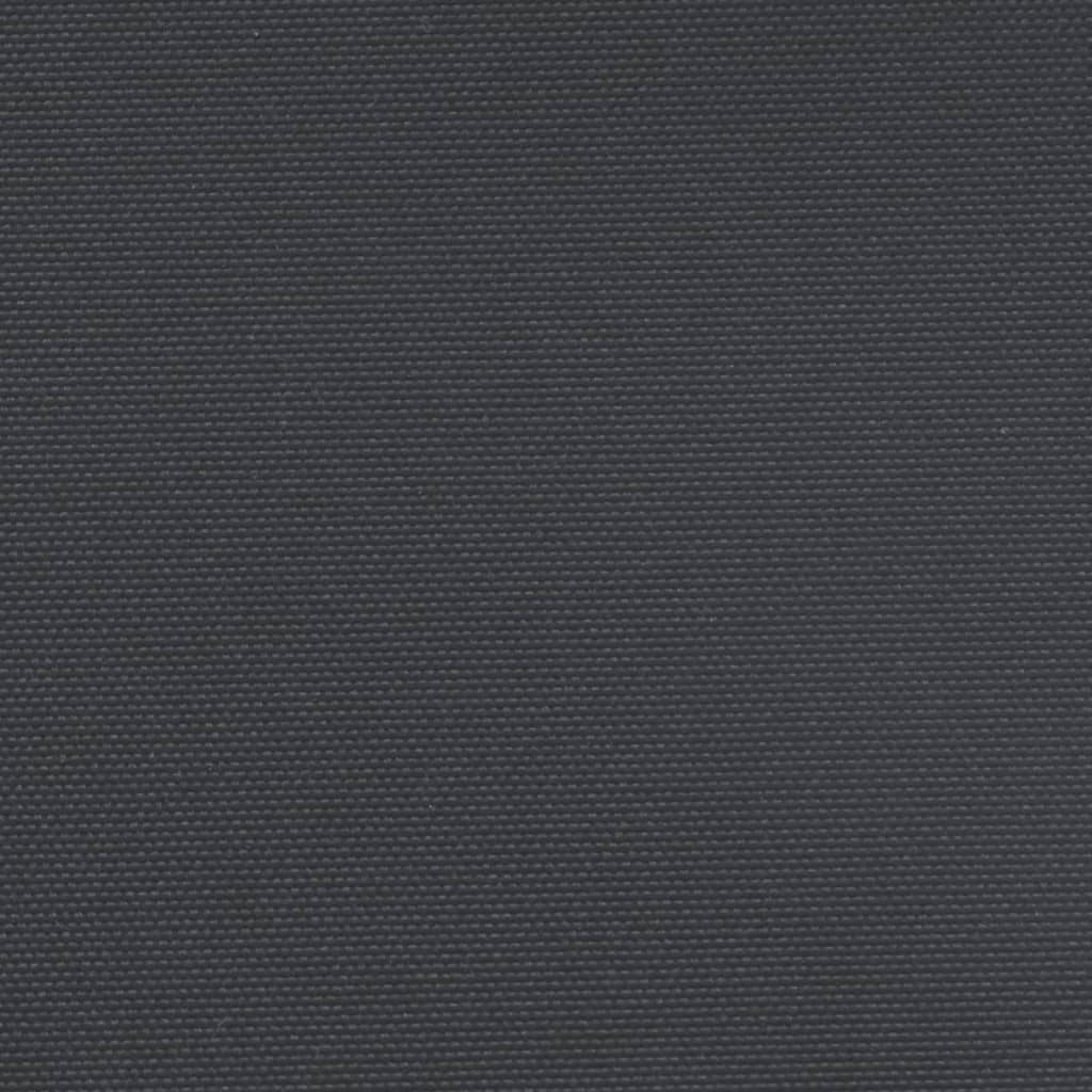 vidaXL Прибираща се странична тента, черна, 180x1000 см
