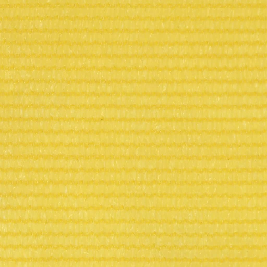 vidaXL Балконски параван, жълт, 120x600 см, HDPE