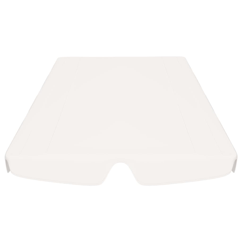 vidaXL Резервен сенник за градинска люлка, бял, 150/130x105/70 см