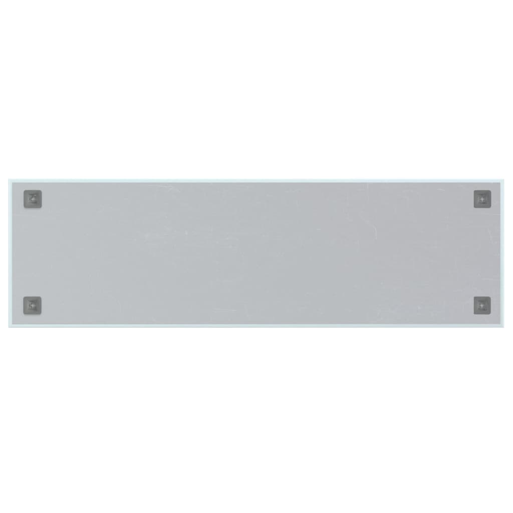 vidaXL Магнитна дъска за стена, бяла, 100x30 см, закалено стъкло