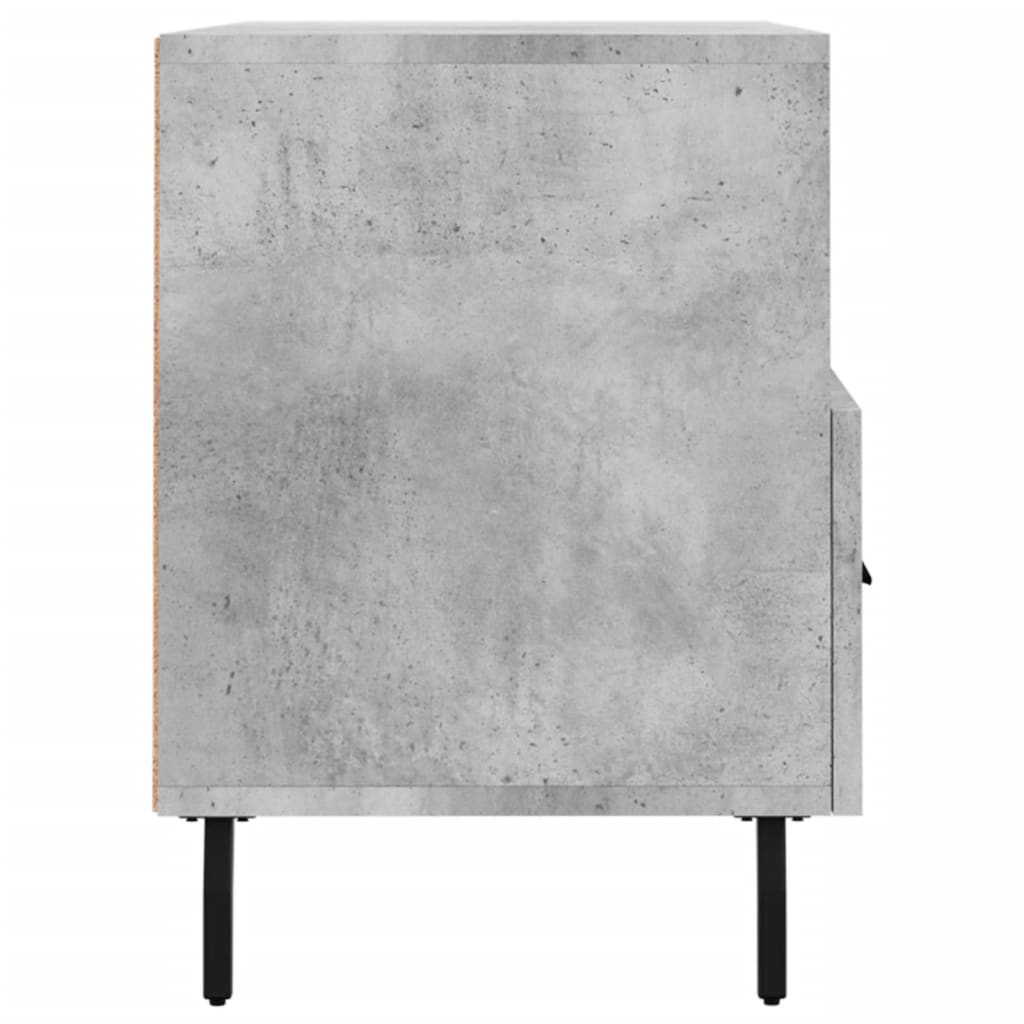 vidaXL ТВ шкаф, бетонно сив, 80x36x50 см, инженерно дърво