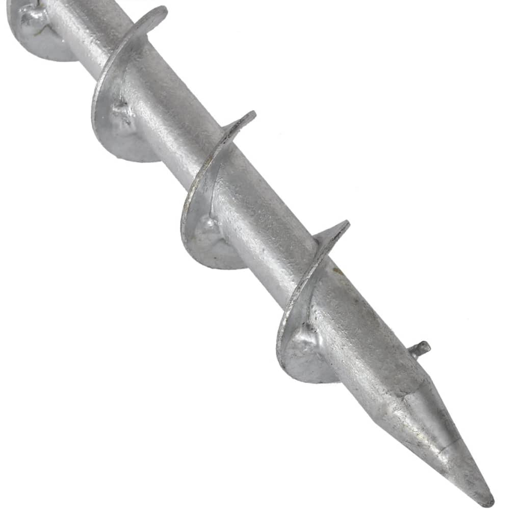 vidaXL Стойка за чадър с винт 55 см поцинкована стомана