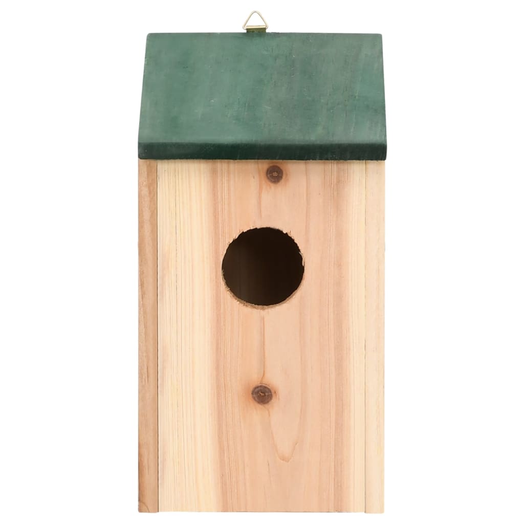 vidaXL Къщички за птички, 8 бр, дървени, 12x12x22 см