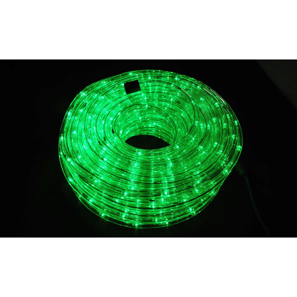 Светещ маркуч 216 LED светлини, 9 м, водоустойчив, зелен