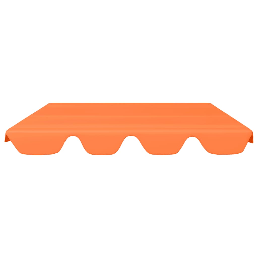 vidaXL Резервен сенник за градинска люлка, оранжев, 150/130x105/70 см