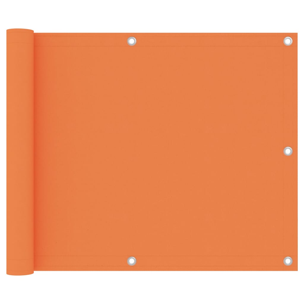 vidaXL Балконски параван, оранжев, 75x400 см, плат оксфорд