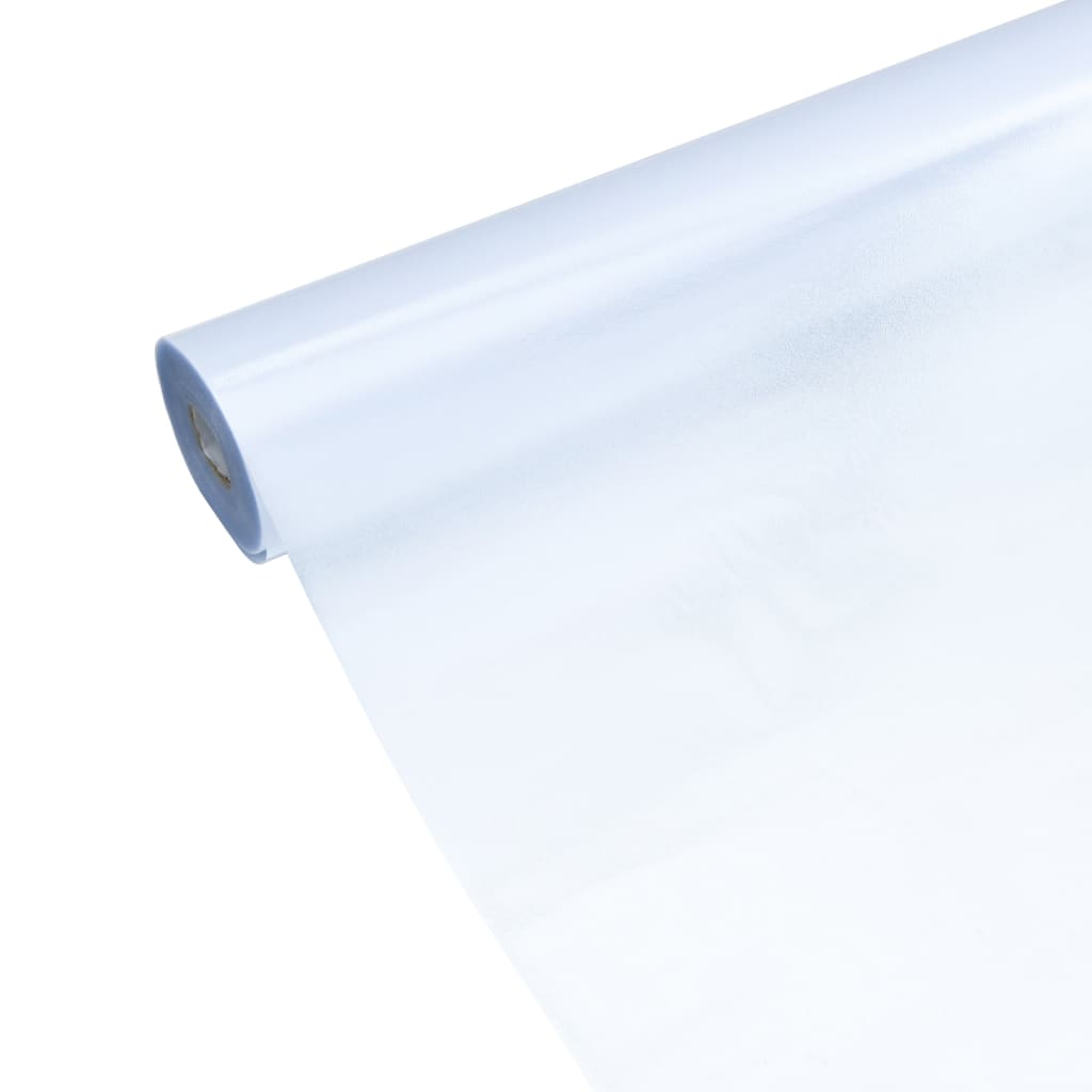 vidaXL Фолио за прозорци статично прозрачно сив мат 45x1000 см PVC
