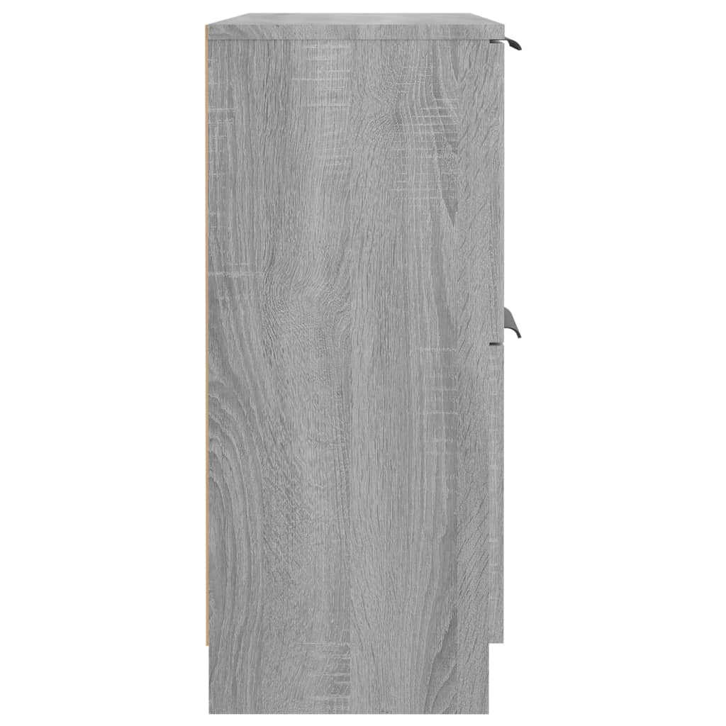 vidaXL Сайдборд, сив сонома, 60x30x70 см, инженерно дърво