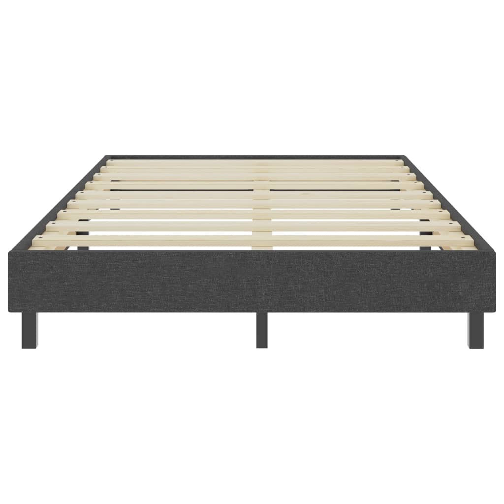 vidaXL Рамка за боккспринг легло, тъмносива, текстил, 120x200 см