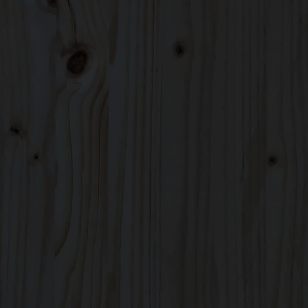 vidaXL Компостер, черен, 82,5x82,5x99,5 см, борово дърво масив