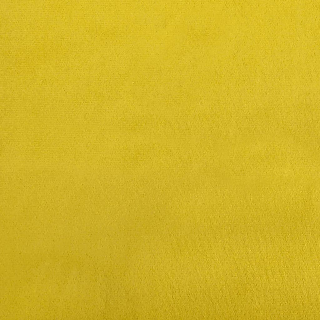 vidaXL Декоративни възглавници, 2 бр, Жълто , Ø15x50 см, кадифе