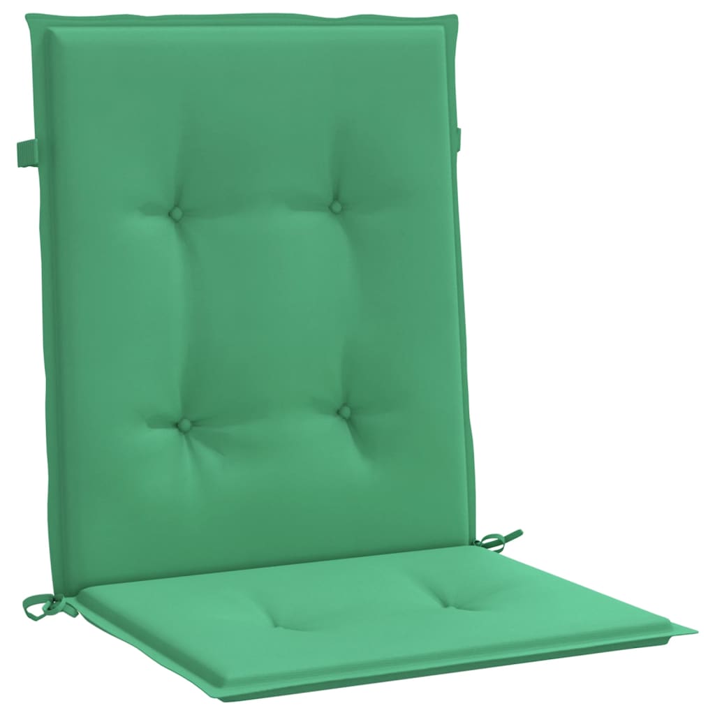 vidaXL Възглавници за столове 6 бр зелени 100x50x3 см Оксфорд плат