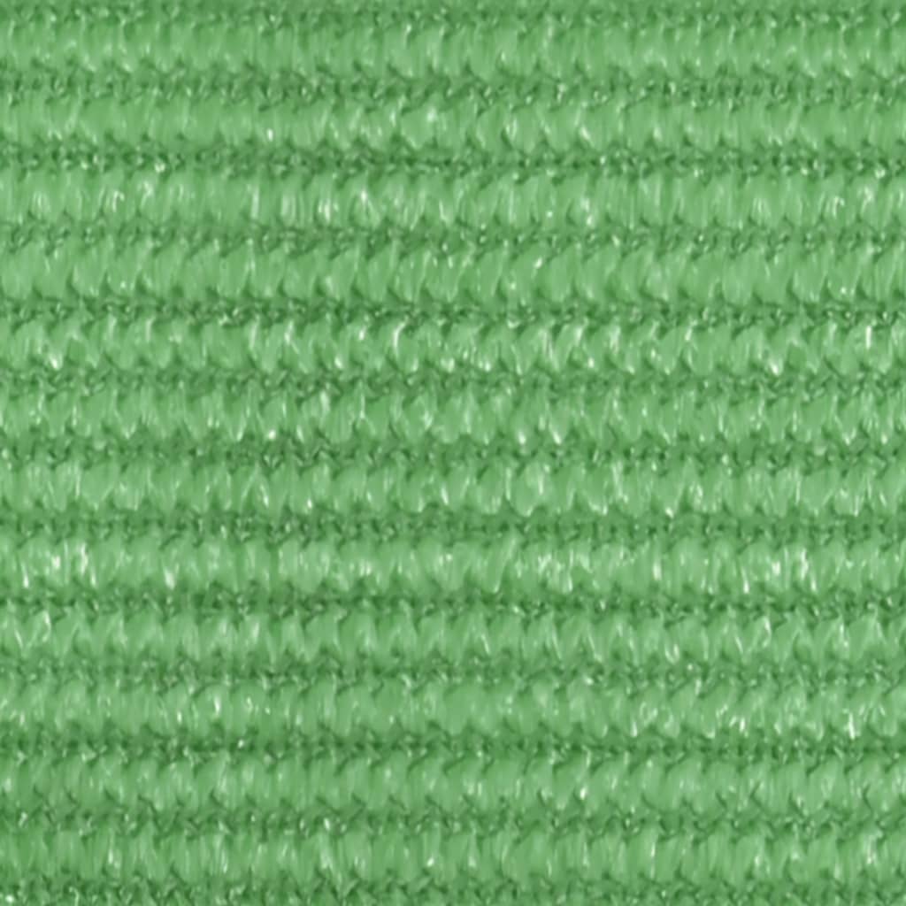 vidaXL Платно-сенник, 160 г/м², светлозелено, 3,6x3,6x3,6 м, HDPE
