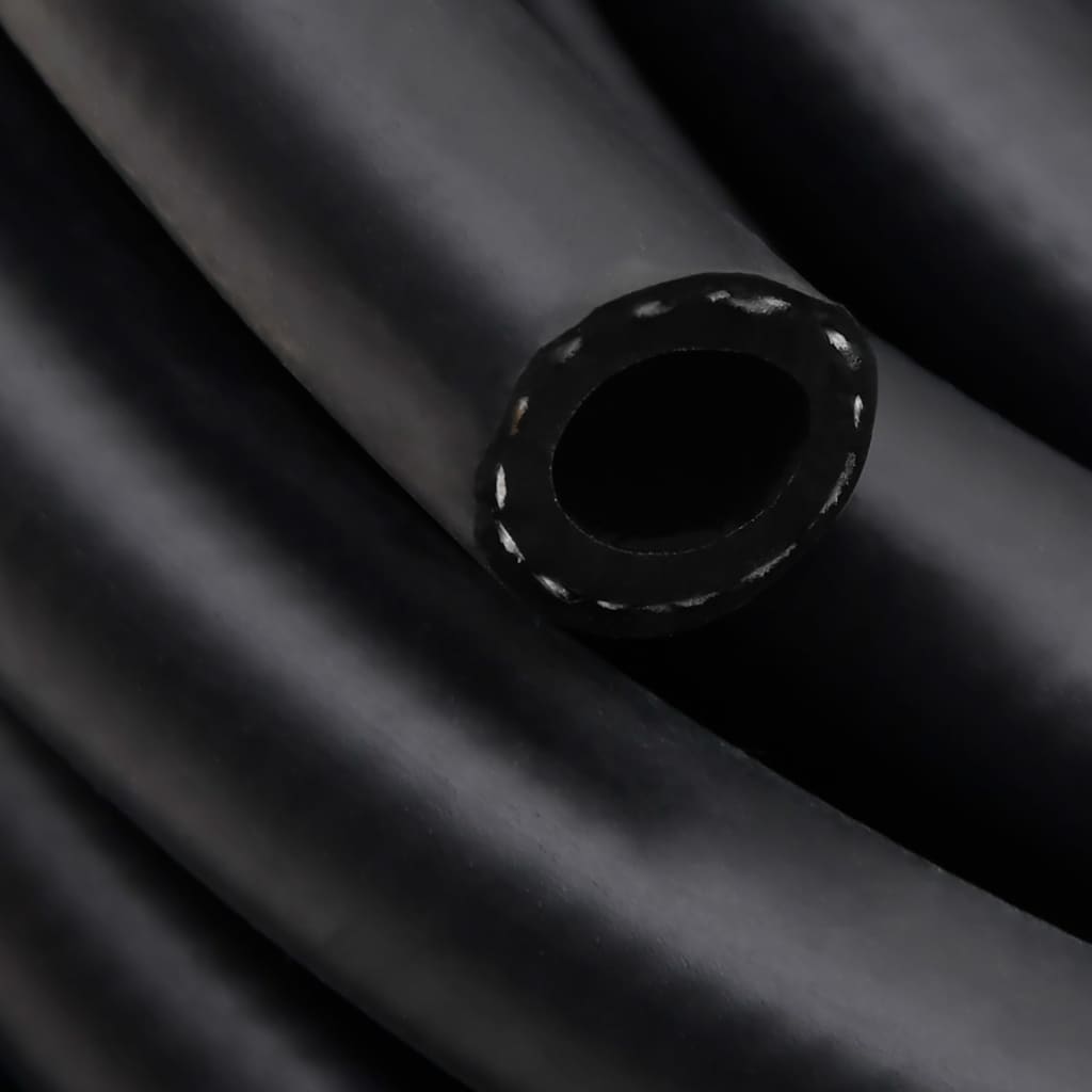 vidaXL Хибриден маркуч за въздух черен 0,6" 2 м гума и PVC