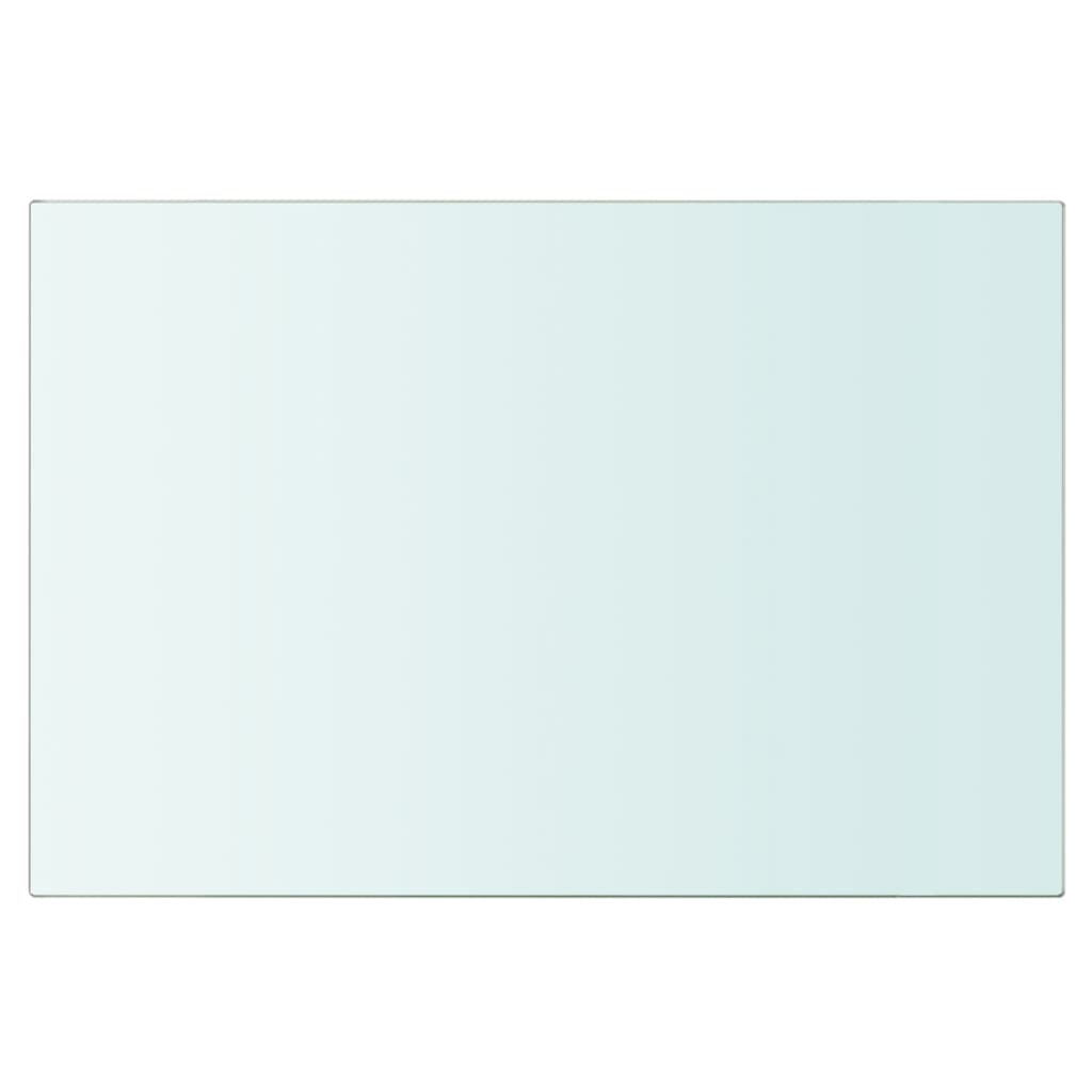 vidaXL Плоча за рафт, прозрачно стъкло, 30 x 20 см
