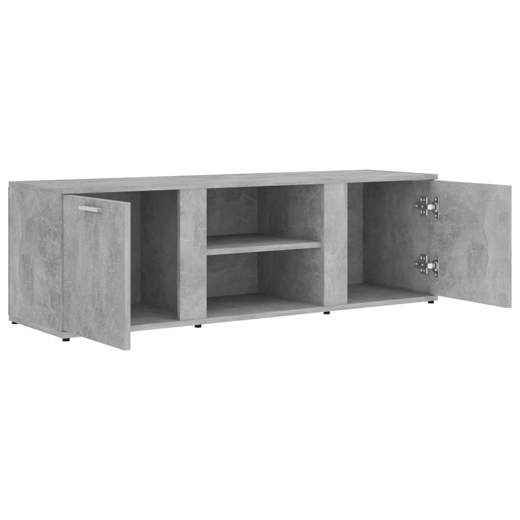 vidaXL ТВ шкаф, бетонно сиво, 120x34x37 см, ПДЧ