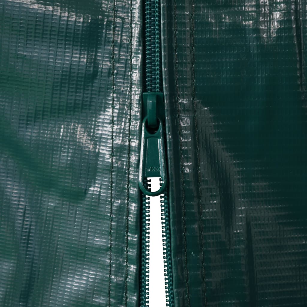 vidaXL Гаражна тента, PVC, 1,6х2,4 м, зелена