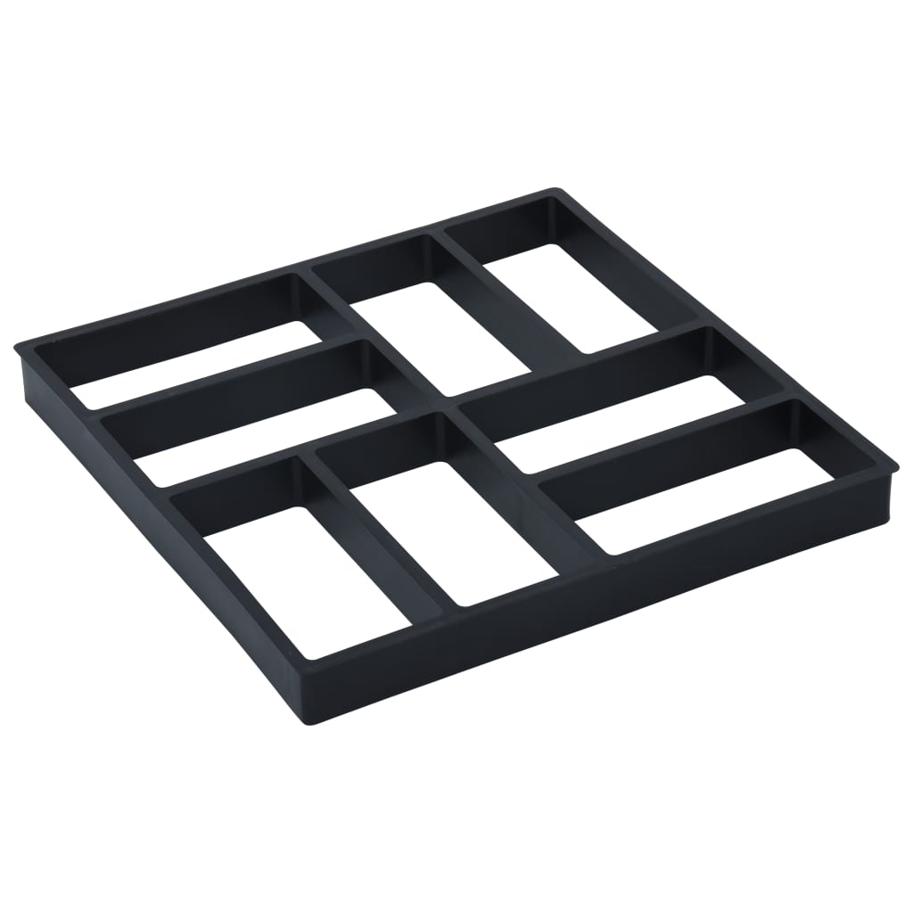 vidaXL Калъпи за формовъчен бетон, 2 бр, 40x40x4 см, пластмаса