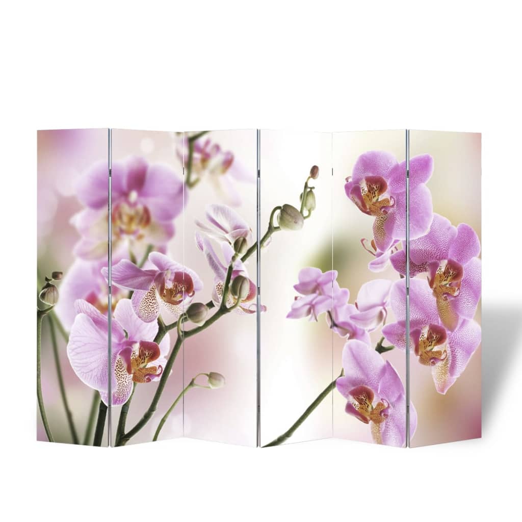 vidaXL Сгъваем параван за стая, 217x170 см, цвете