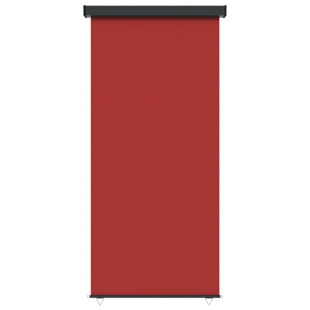 vidaXL Вертикална тента за балкон, 122x250 см, червена