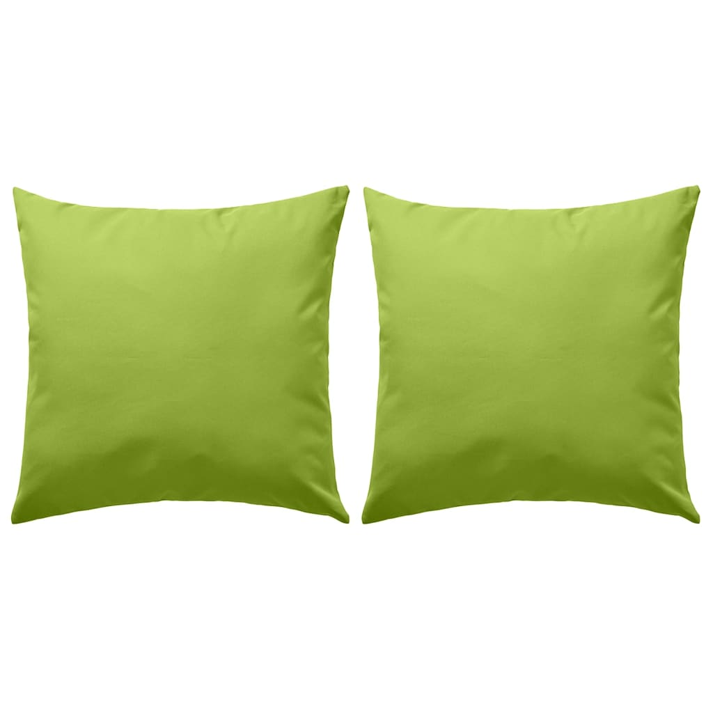 vidaXL Градински възглавници, 2 бр, 45x45 см, ябълково зелени