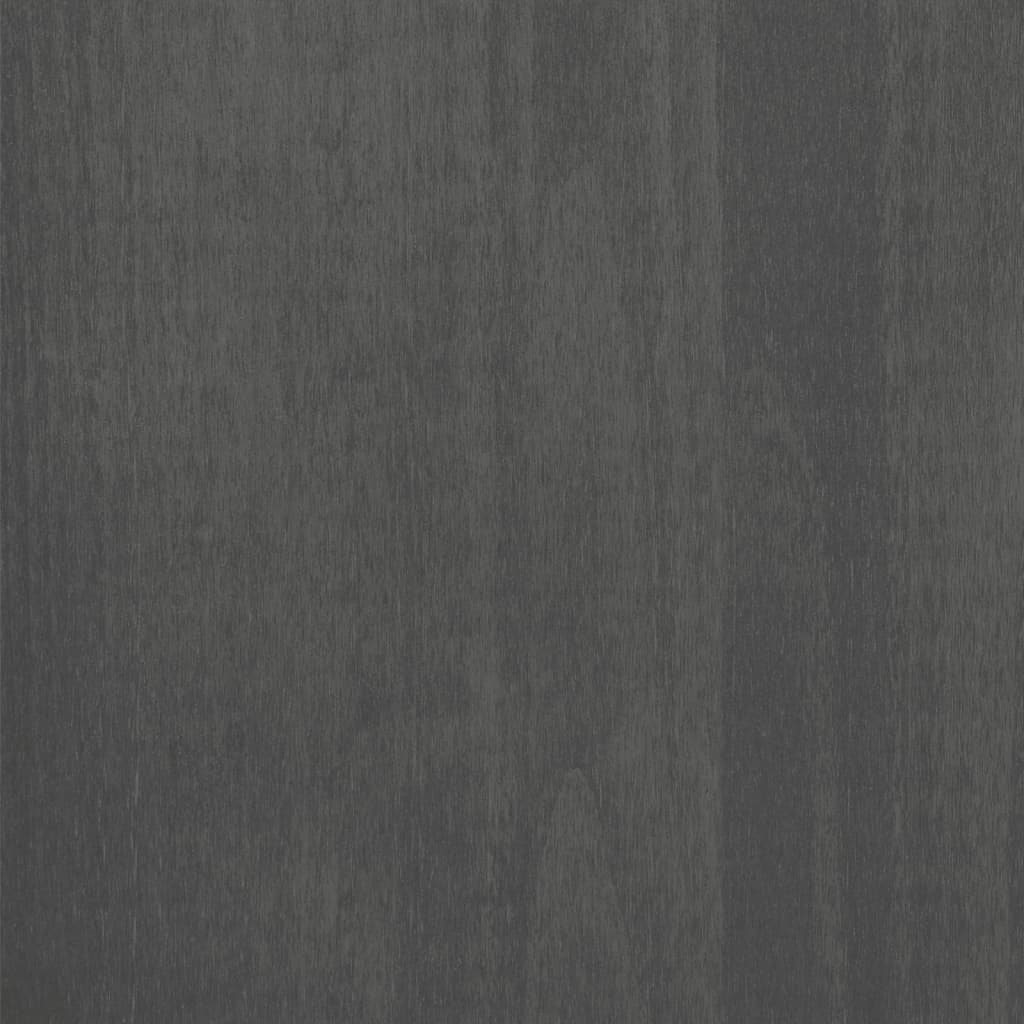 vidaXL Гардероб HAMAR, тъмносив, 89x50x180 см, борово дърво масив