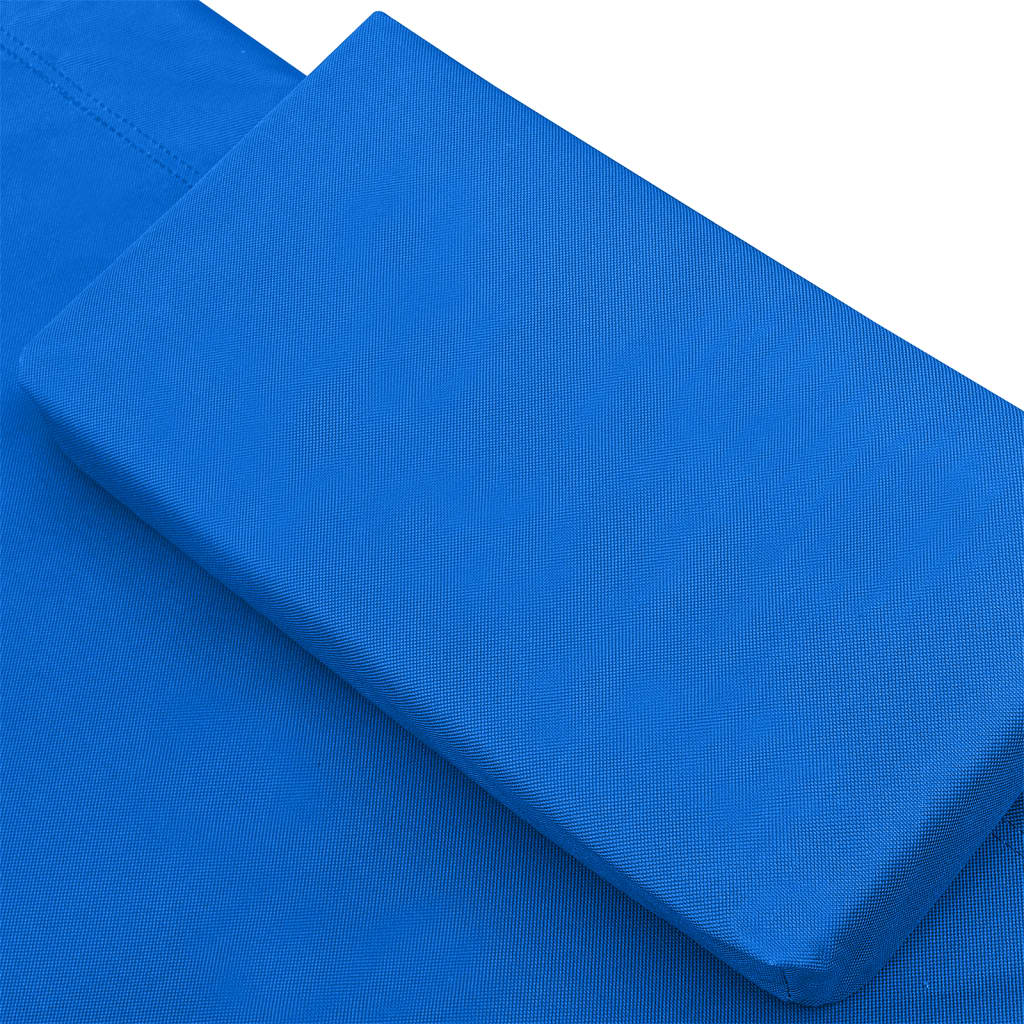 vidaXL Градинско лаундж легло, текстил, синьо