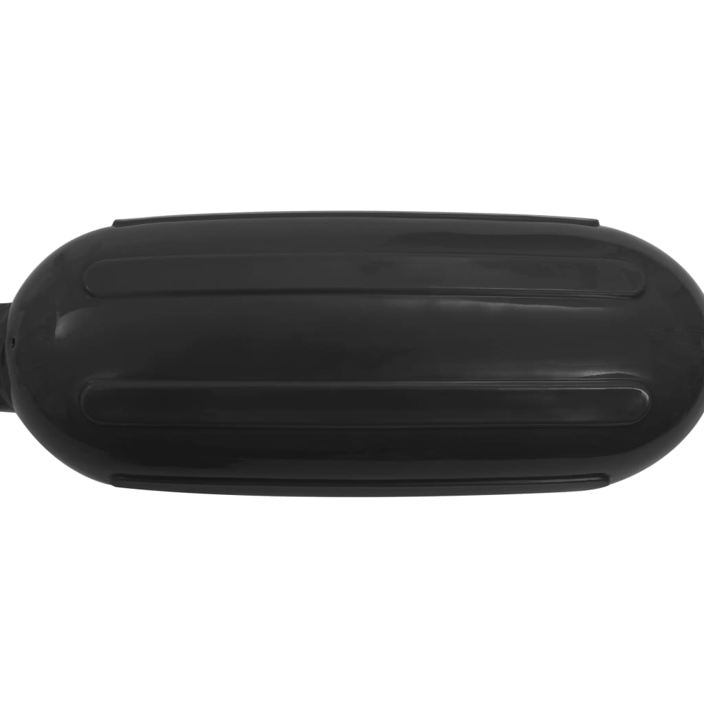 vidaXL Фендери за лодка, 4 бр, черни, 41x11,5 см, PVC