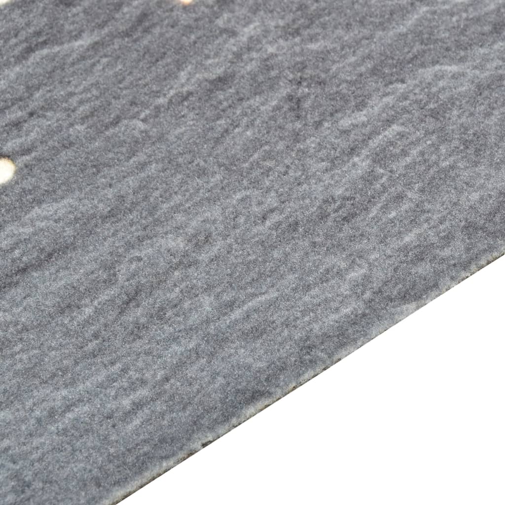 vidaXL Кухненско килимче, перимо, люта чушка, 45x150 см