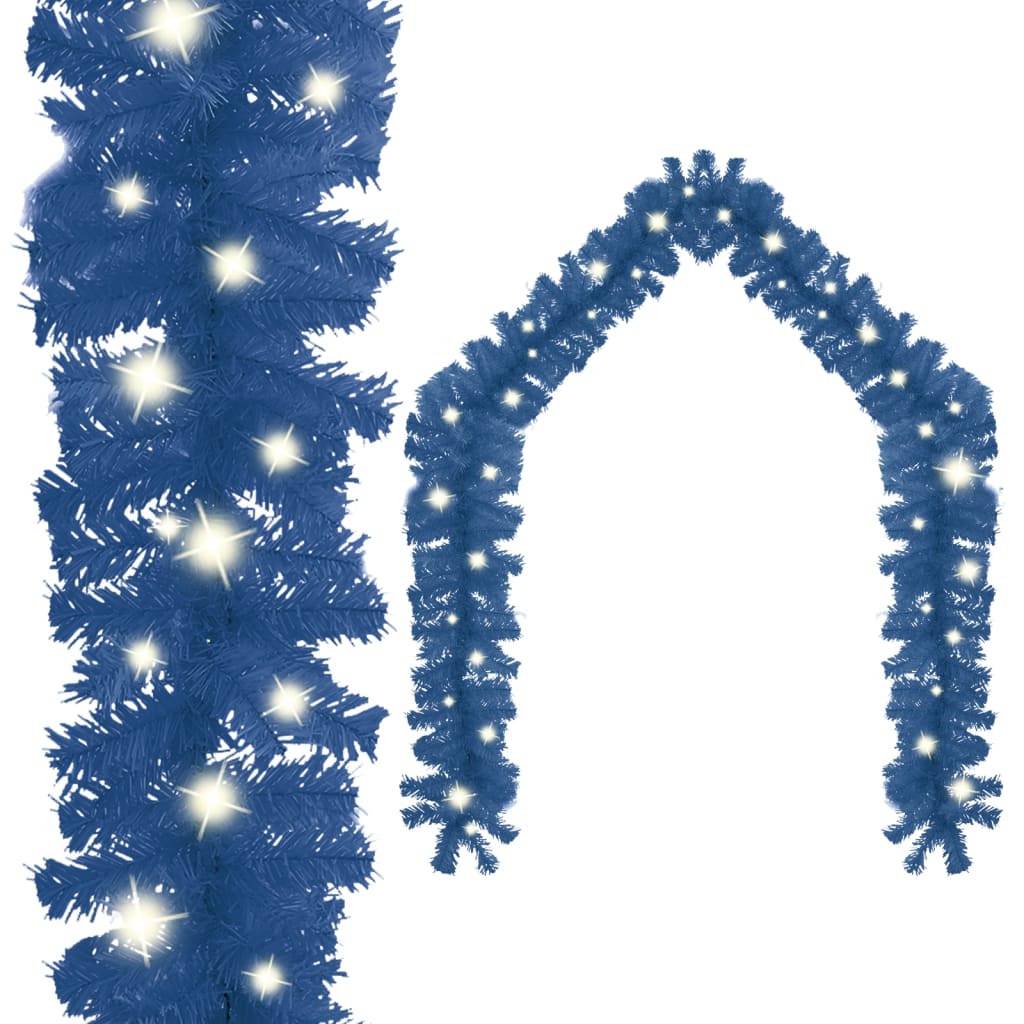 vidaXL Коледен гирлянд с LED лампички, 10 м, син