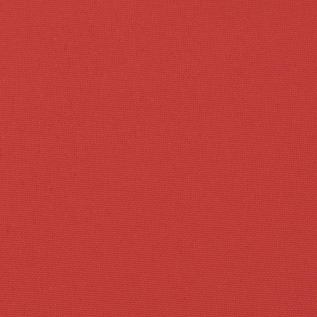 vidaXL Палетна възглавница, червена, 60x60x12 см, текстил