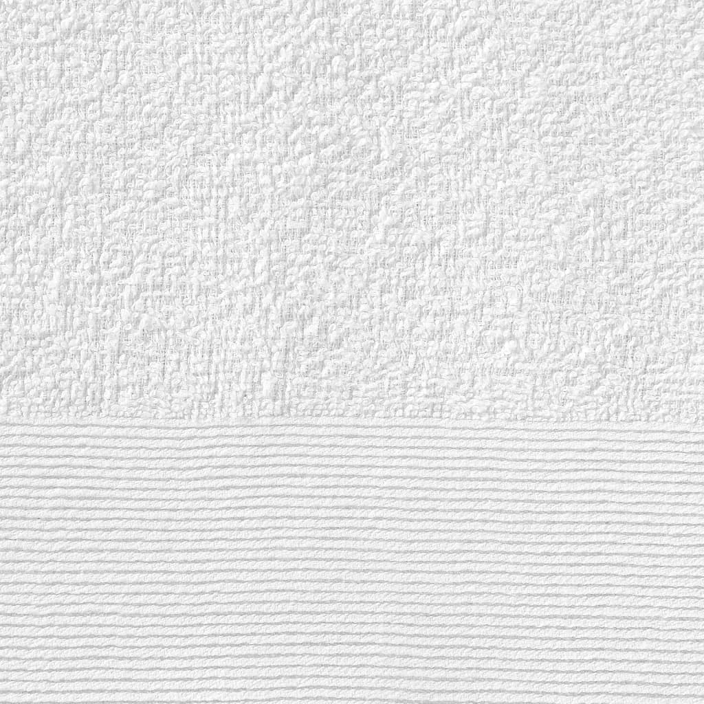 vidaXL Кърпи за сауна, 25 бр, памук, 350 г/м², 80x200 см, бели