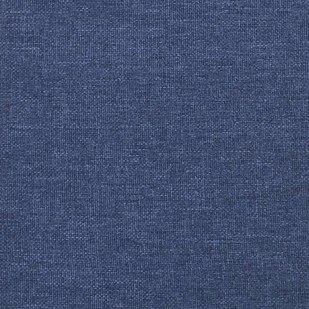 vidaXL Горни табли за легло, 4 бр, сини, 100x5x78/88 см, плат