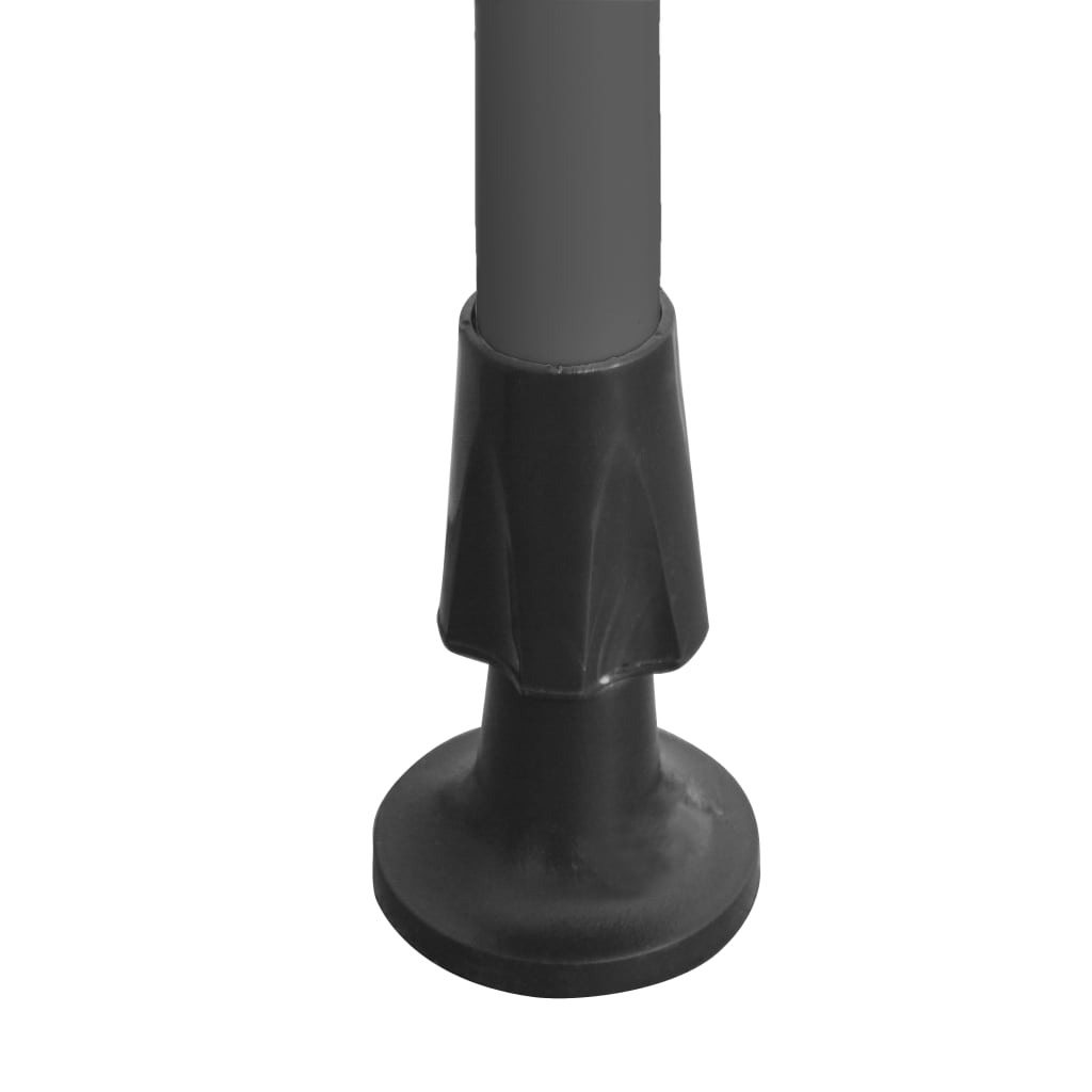 vidaXL Ръчно прибиращ се сенник с LED, 400 см, оранжево и кафяво
