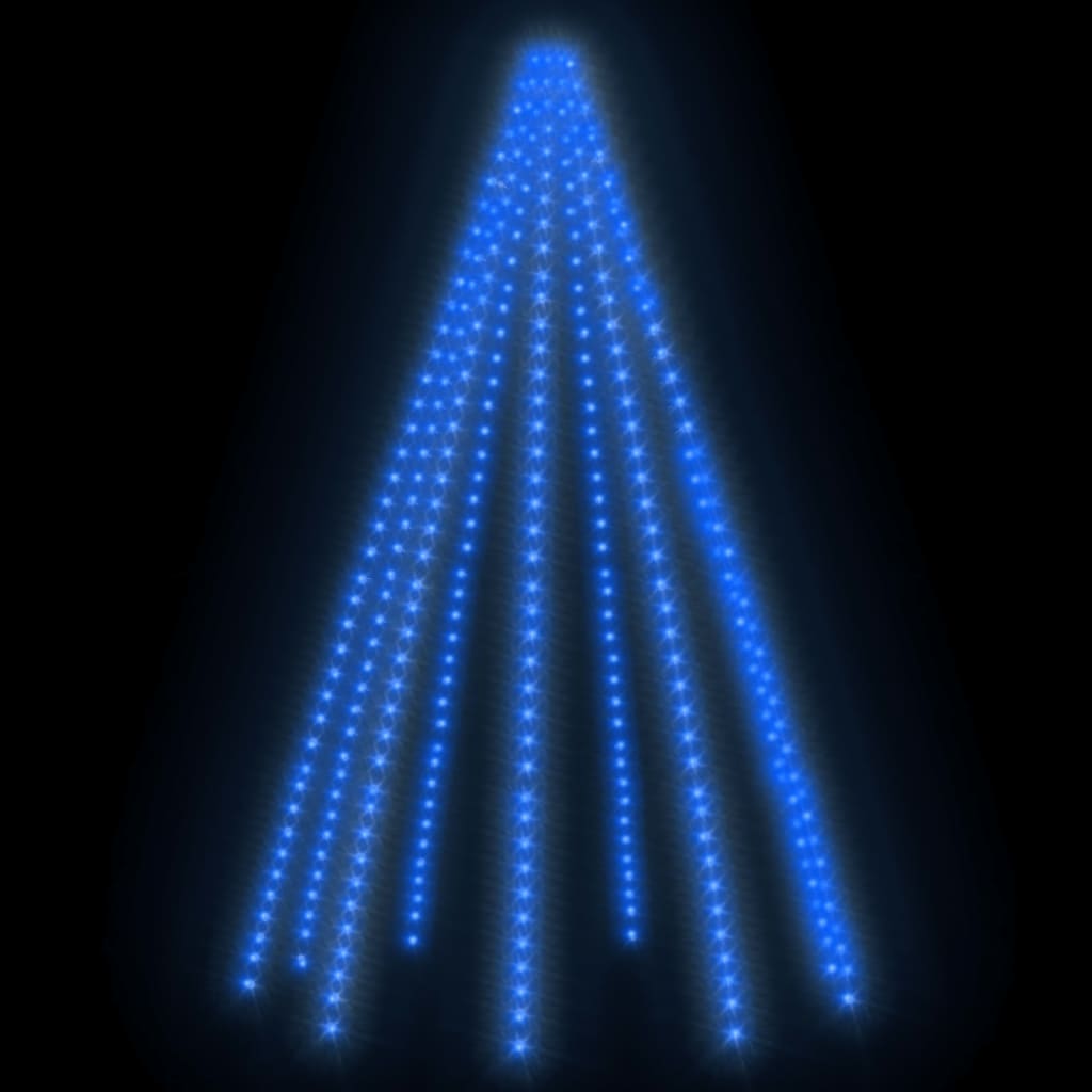 vidaXL Коледни лампички за елха тип мрежа, 400 LED, сини, 400 см