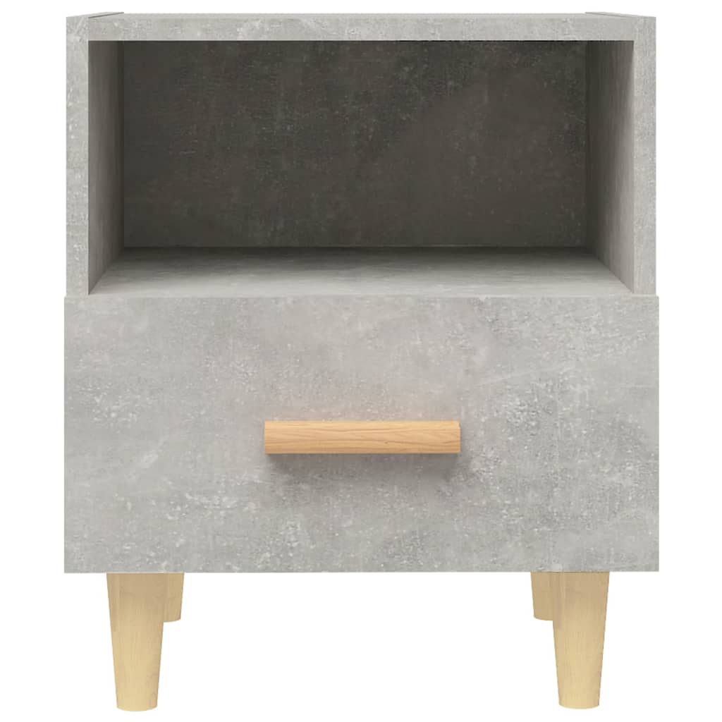 vidaXL Нощни шкафчета, 2 бр, бетонно сиво, 40x35x47 см