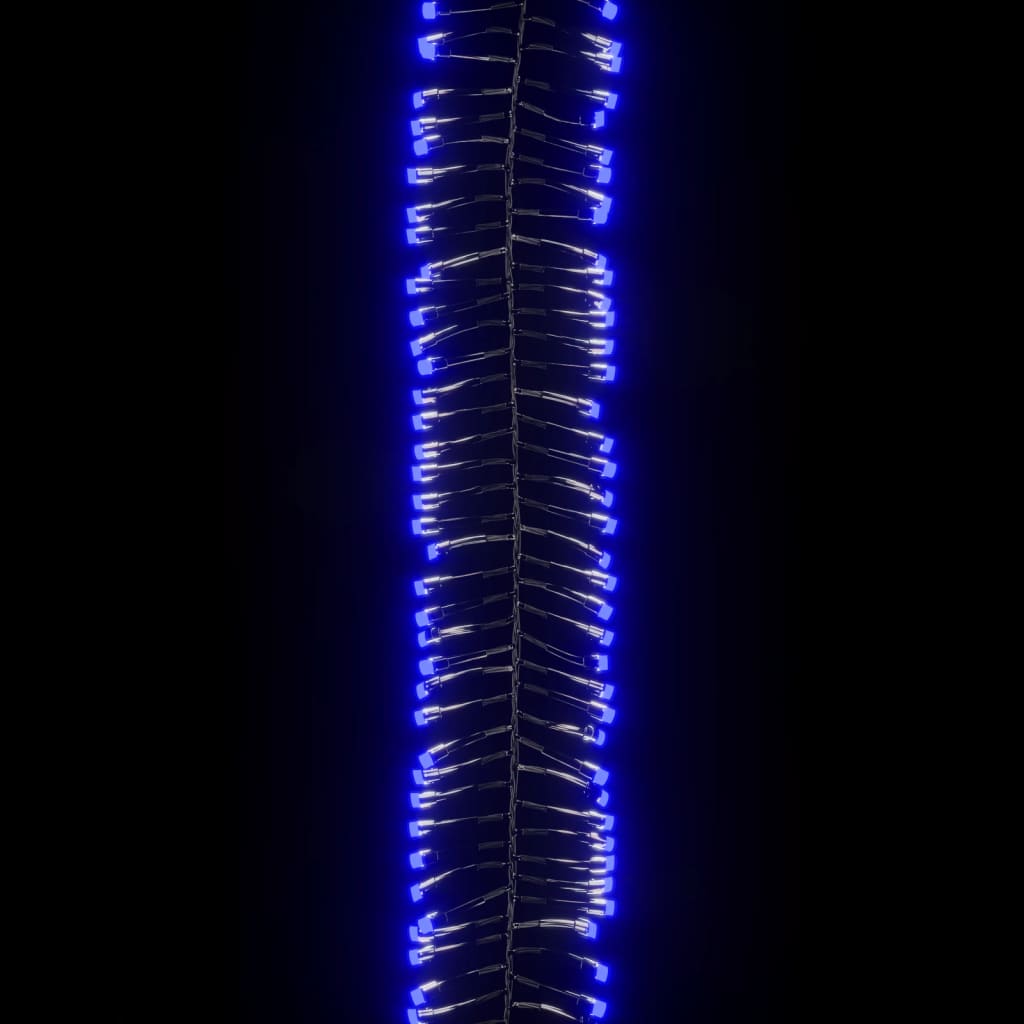 vidaXL LED клъстърен стринг с 1000 LED синьо 11 м PVC