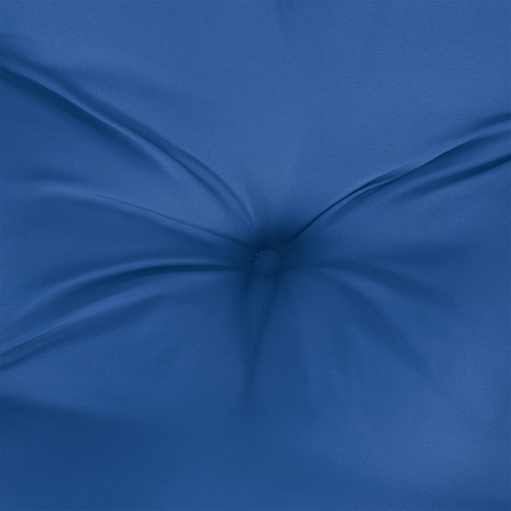 vidaXL Палетна възглавница, кралско синя, 58x58x10 см, текстил