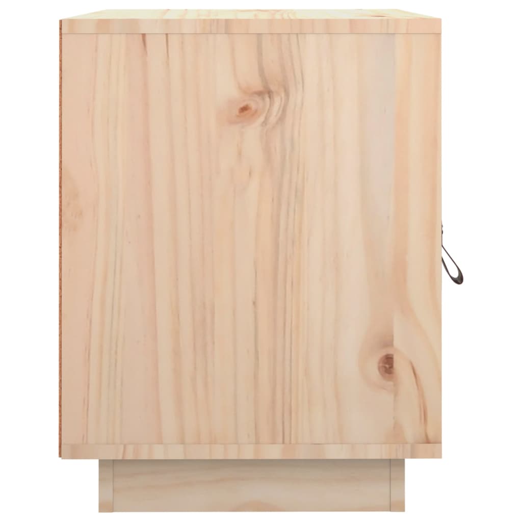 vidaXL Нощни шкафчета, 2 бр, 40x34x45 см, борово дърво масив