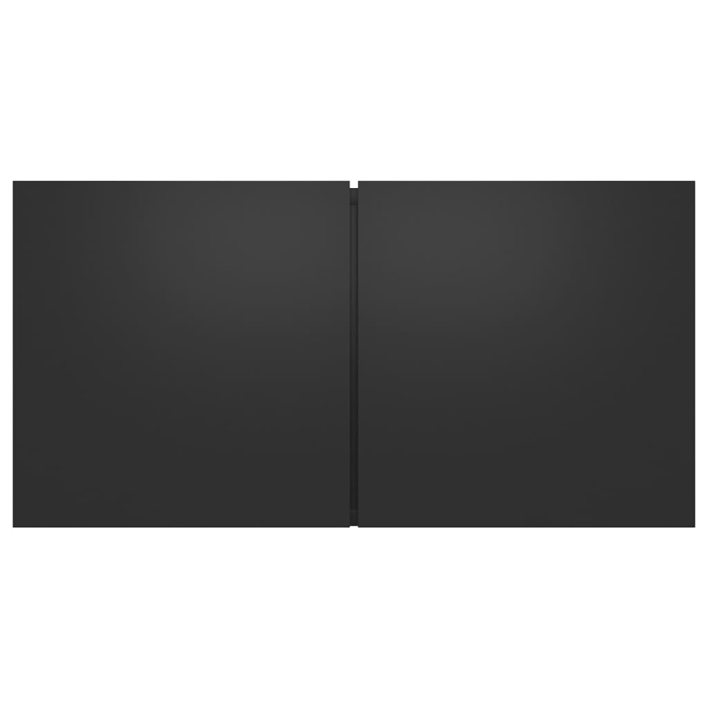 vidaXL Окачени TВ шкафове, 3 бр, черни, 60x30x30 см