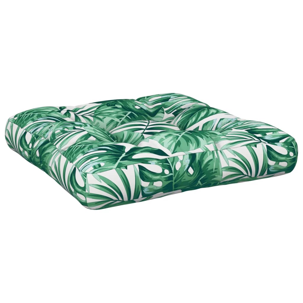 vidaXL Палетна възглавница, на листа, 50x50x12 см, текстил